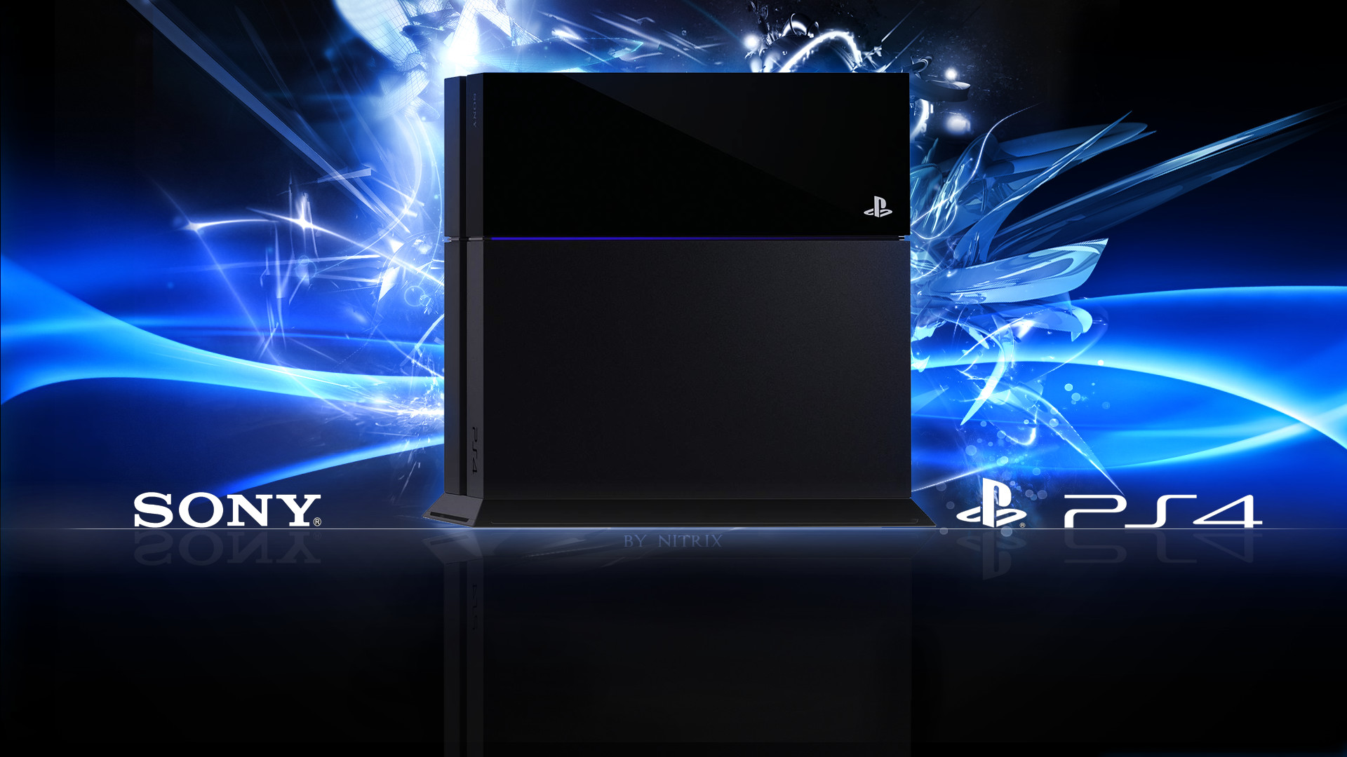 cool ps4 wallpapers,blue,light,lighting,display device,electric blue