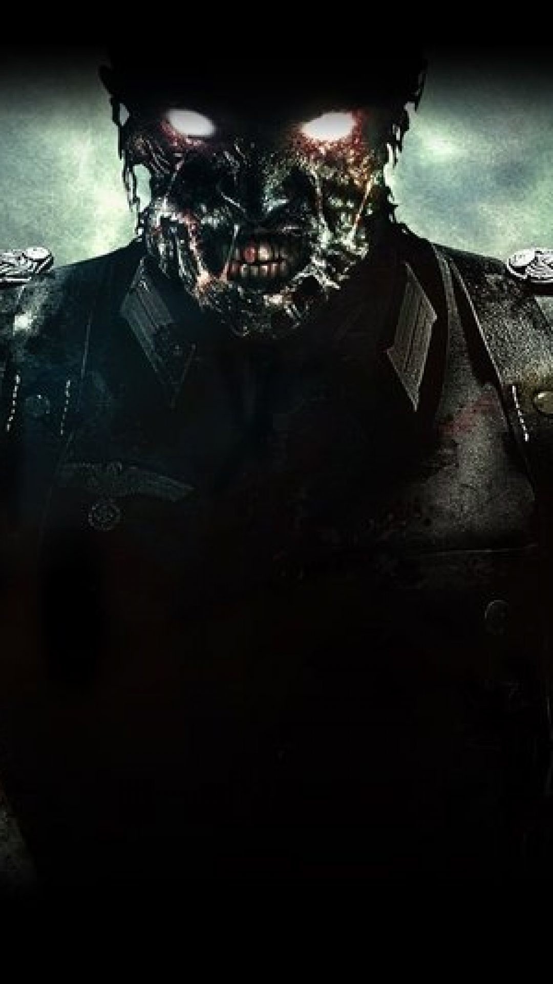 cod zombies iphone wallpaper,darkness,fictional character,movie,games