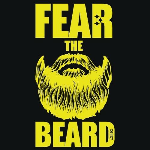 fear the beard wallpaper,yellow,font,facial hair,text,poster