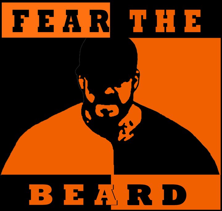 fear the beard wallpaper,font,poster,album cover,photo caption,graphic design