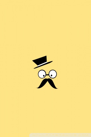 carta da parati baffi e barba,cartone animato,giallo,occhiali,bicchieri,illustrazione