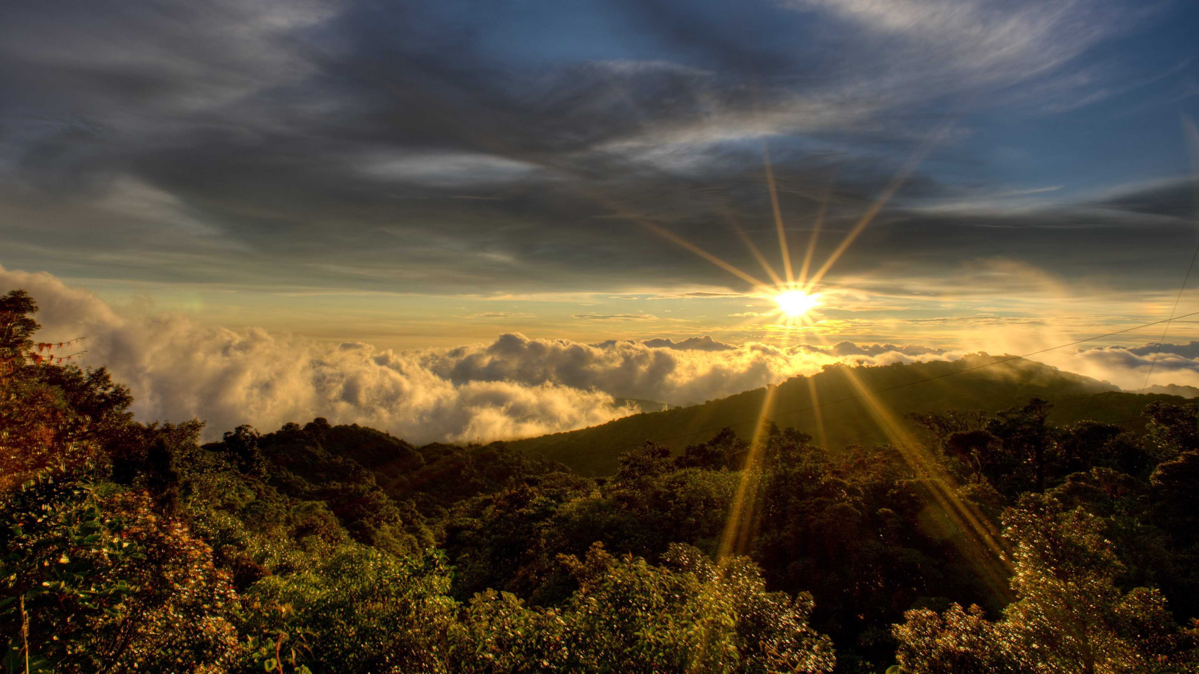 wallpaper em 4k,sky,nature,mountainous landforms,cloud,mountain