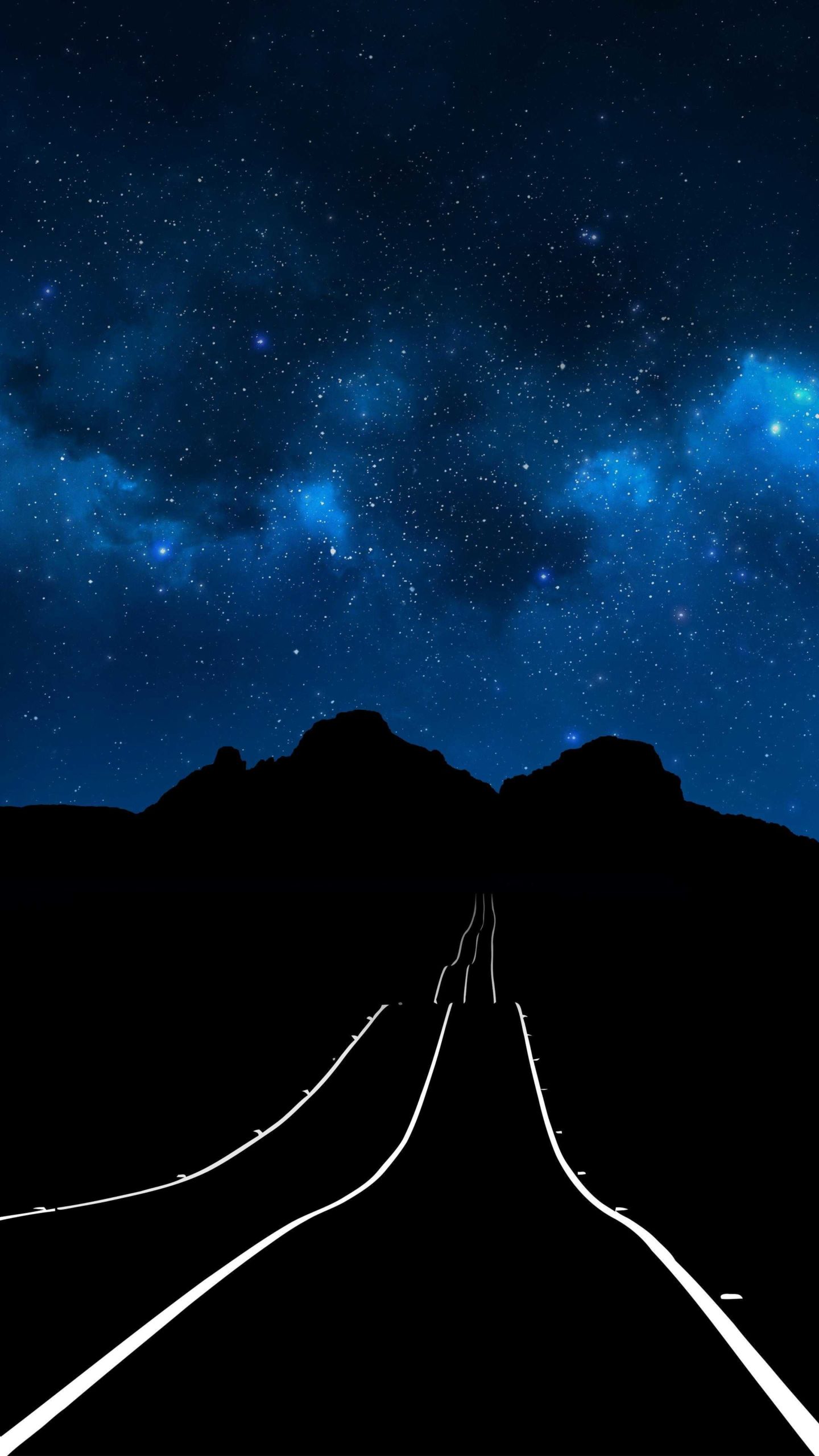 uhd wallpaper für android,himmel,blau,nacht,landschaft,star