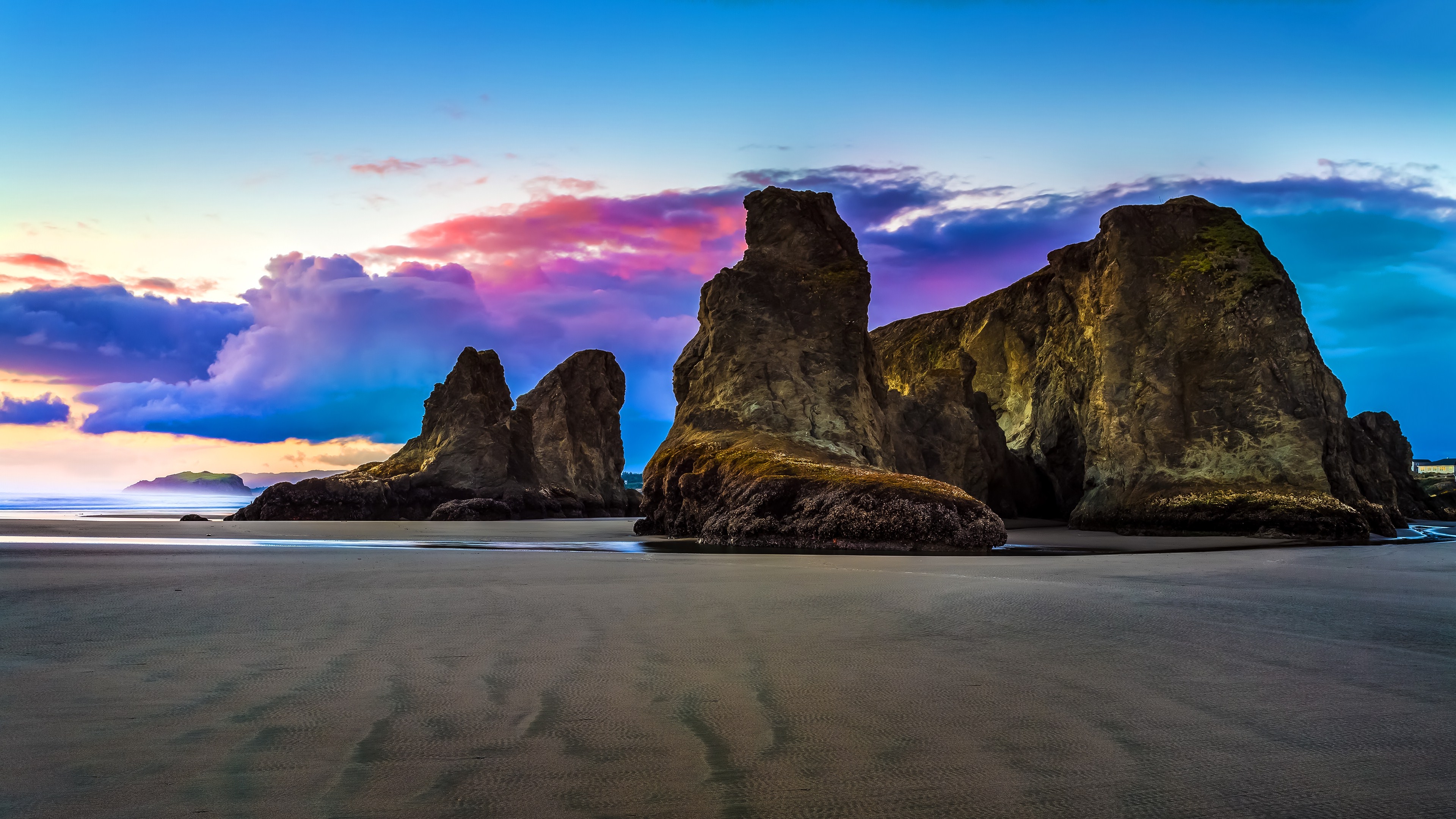 wallpaper em 4k,sky,nature,natural landscape,rock,sea