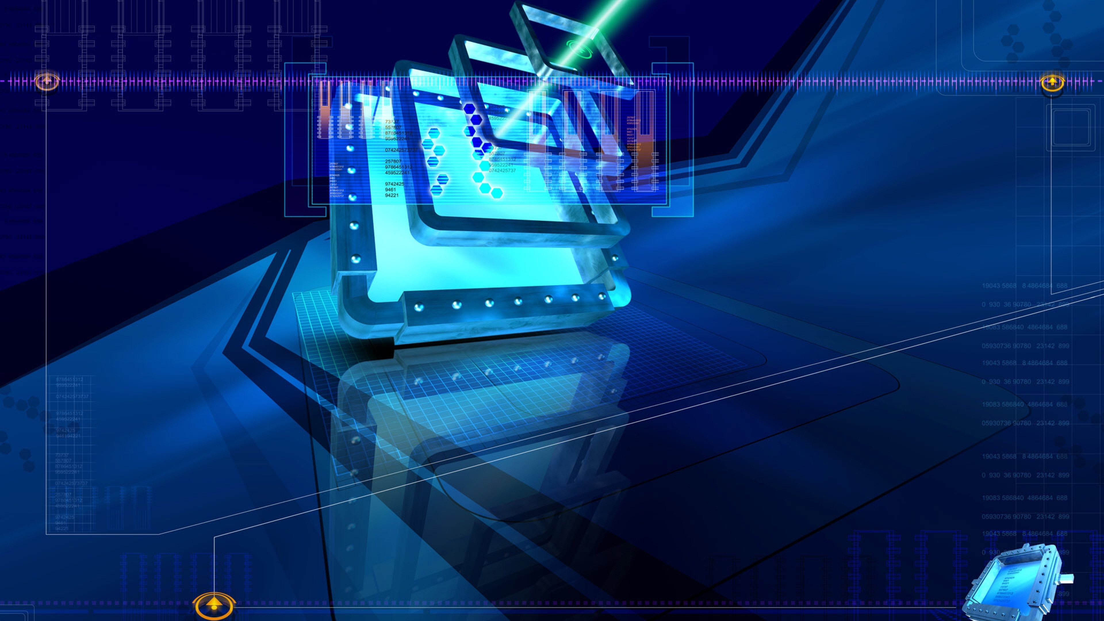 fondo de pantalla de tecnología 4k,azul,electrónica,tecnología,diseño,artilugio