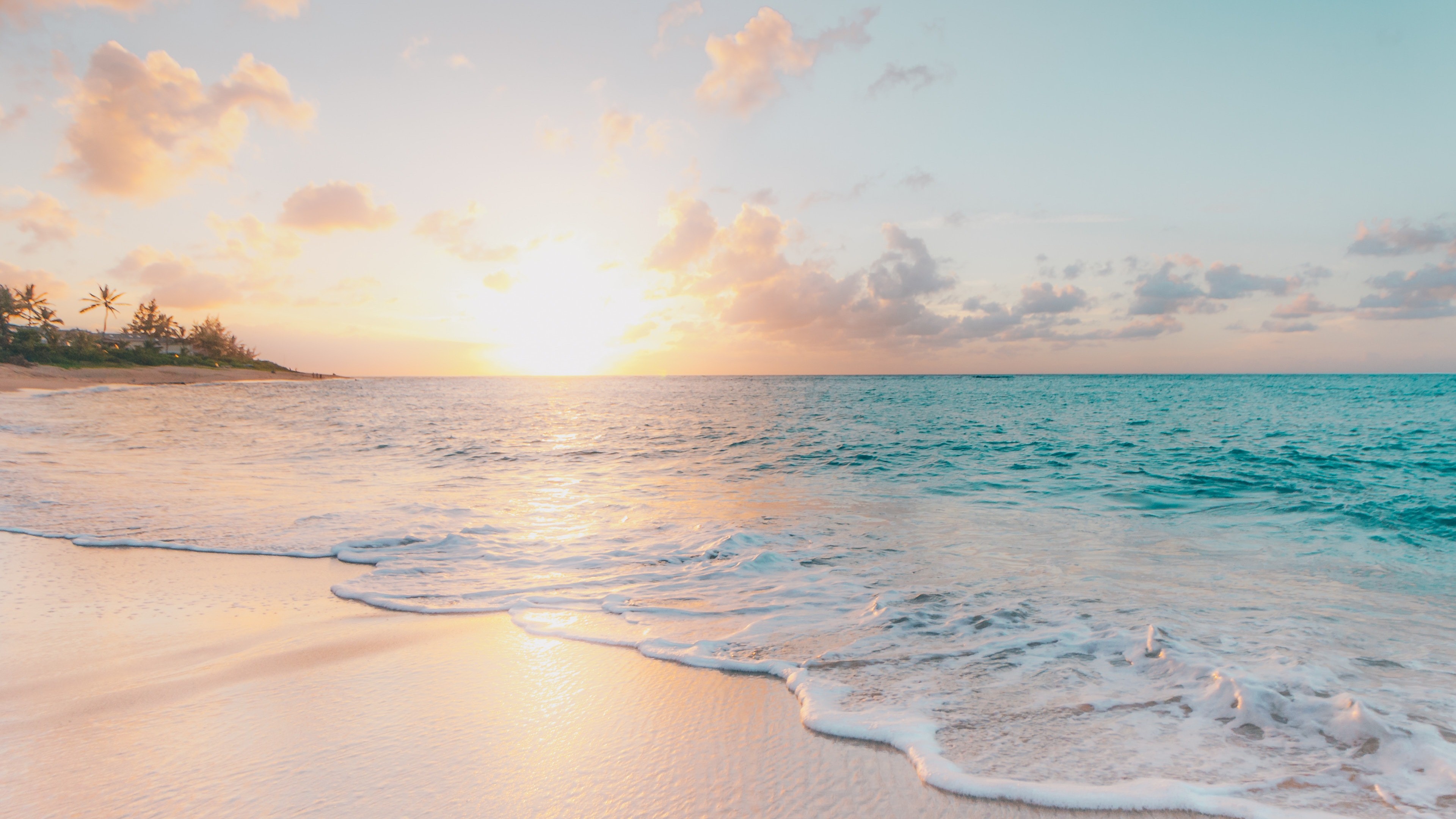 fondo de pantalla de playa 4k,cielo,cuerpo de agua,mar,horizonte,oceano