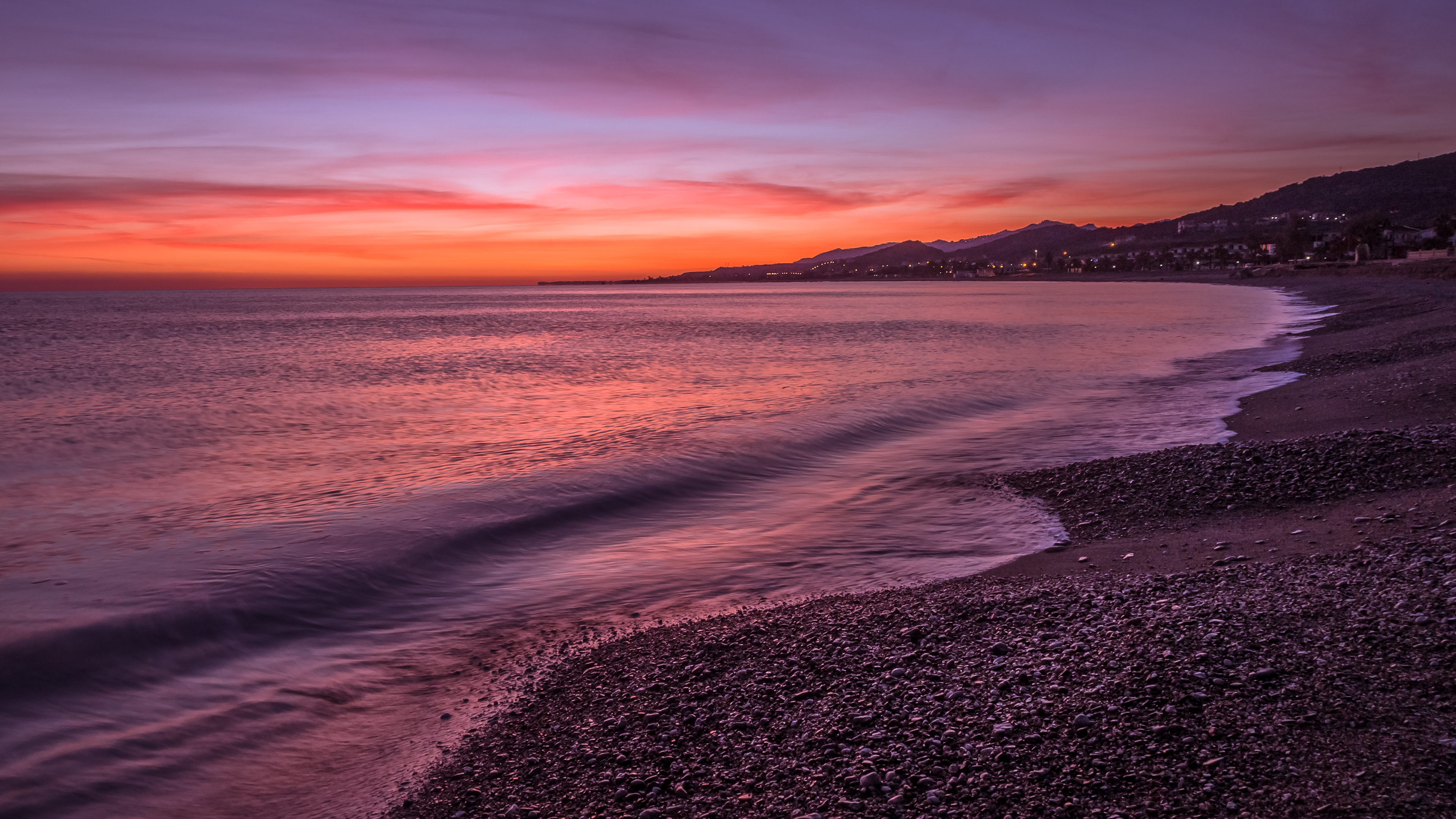 4k wallpaper download for pc,sky,body of water,horizon,sea,afterglow