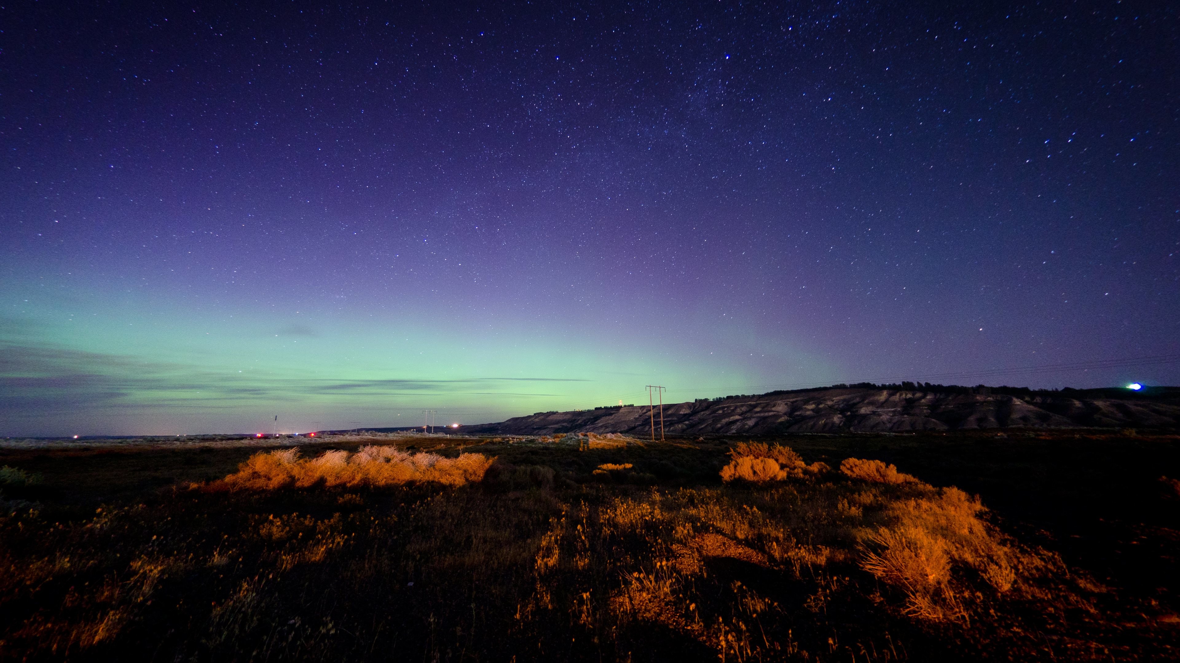 4k hd desktop wallpapers,sky,nature,aurora,horizon,night