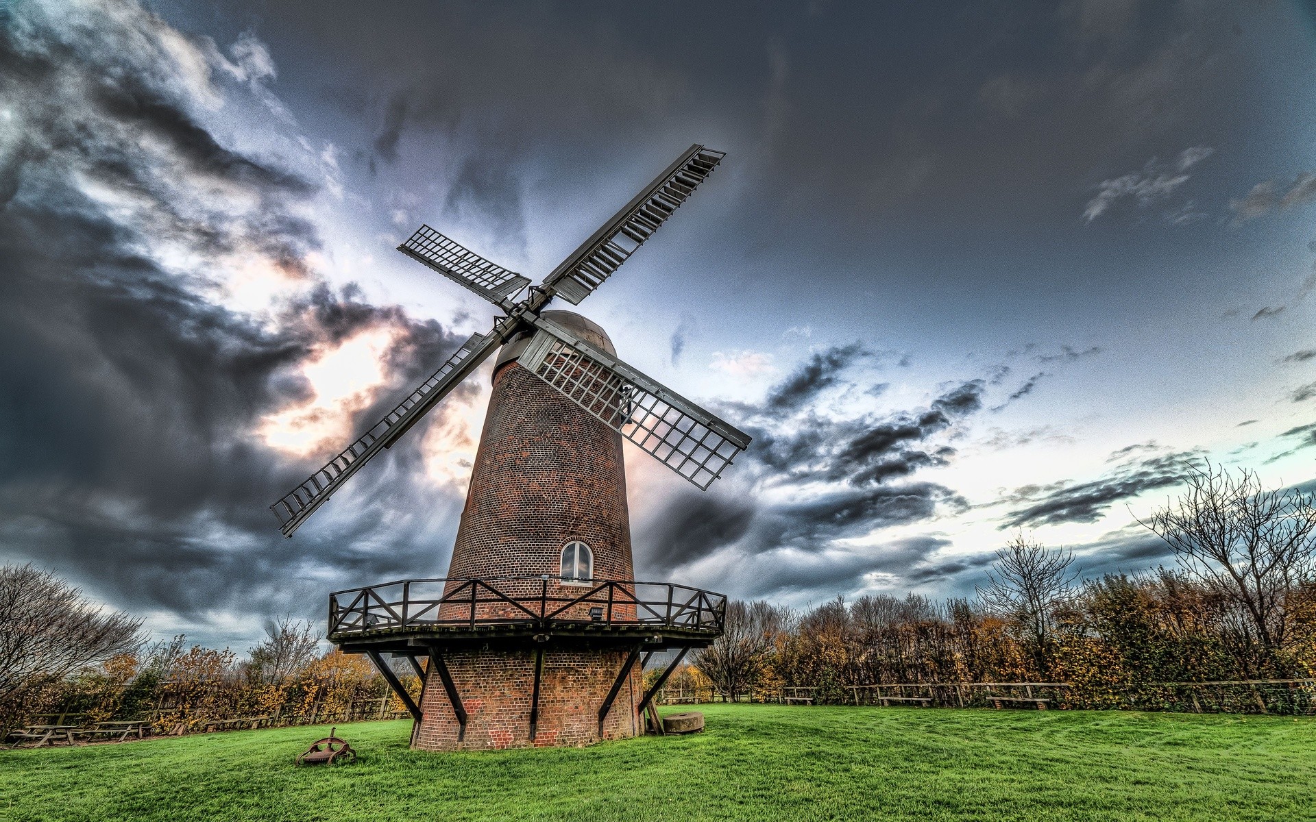 4k picture wallpaper,windmill,sky,natural landscape,mill,wind turbine