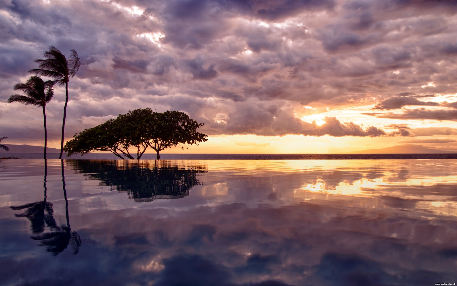 ultra high resolution wallpaper,sky,nature,reflection,sunset,tropics