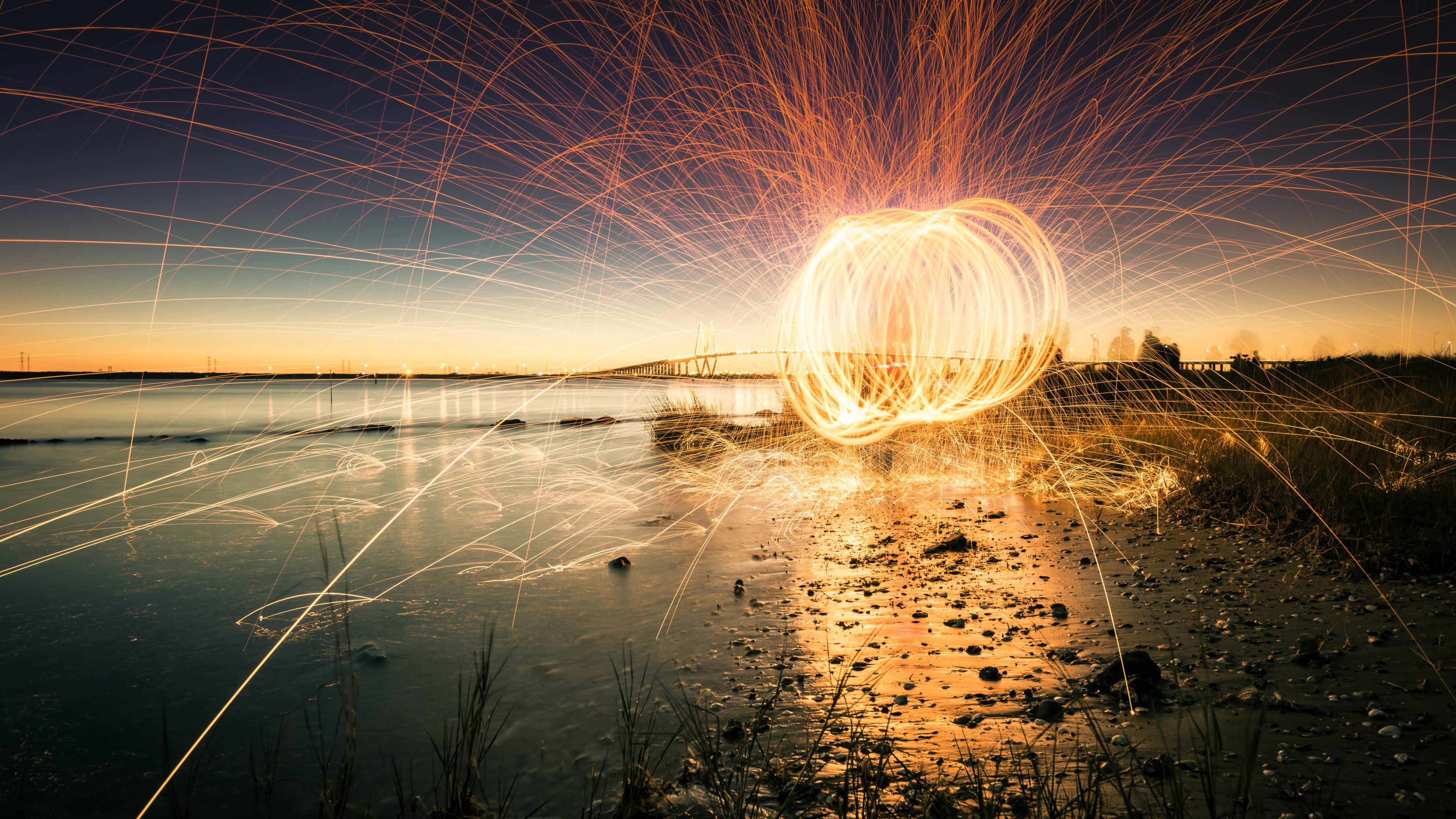 4k qualität tapeten,himmel,wasser,natur,horizont,licht