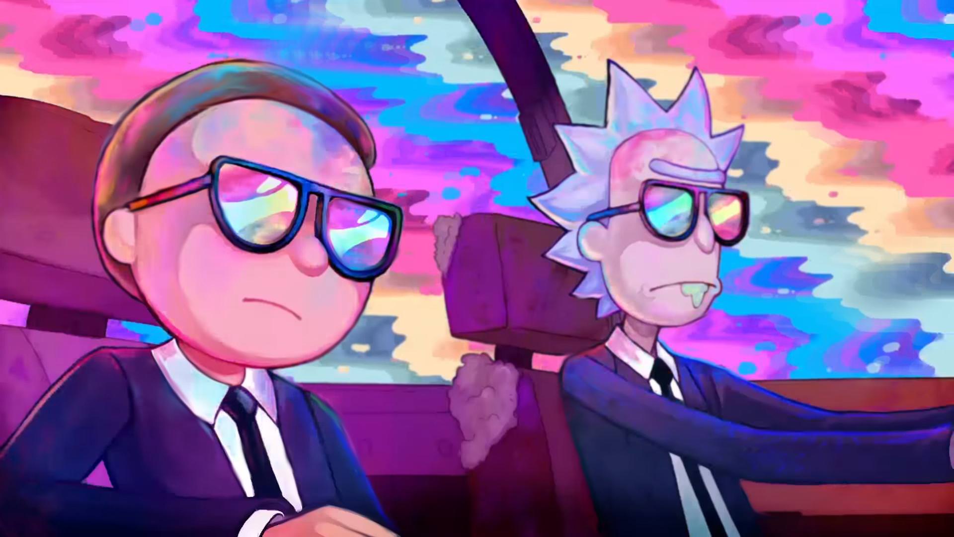 rick and morty wallpaper 1920x1080,cartoon,animated cartoon,anime,illustration,animation