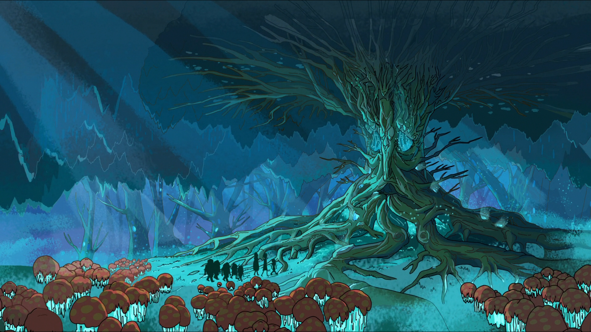 rick and morty tapete 1920x1080,action adventure spiel,bildschirmfoto,cg kunstwerk,illustration,baum