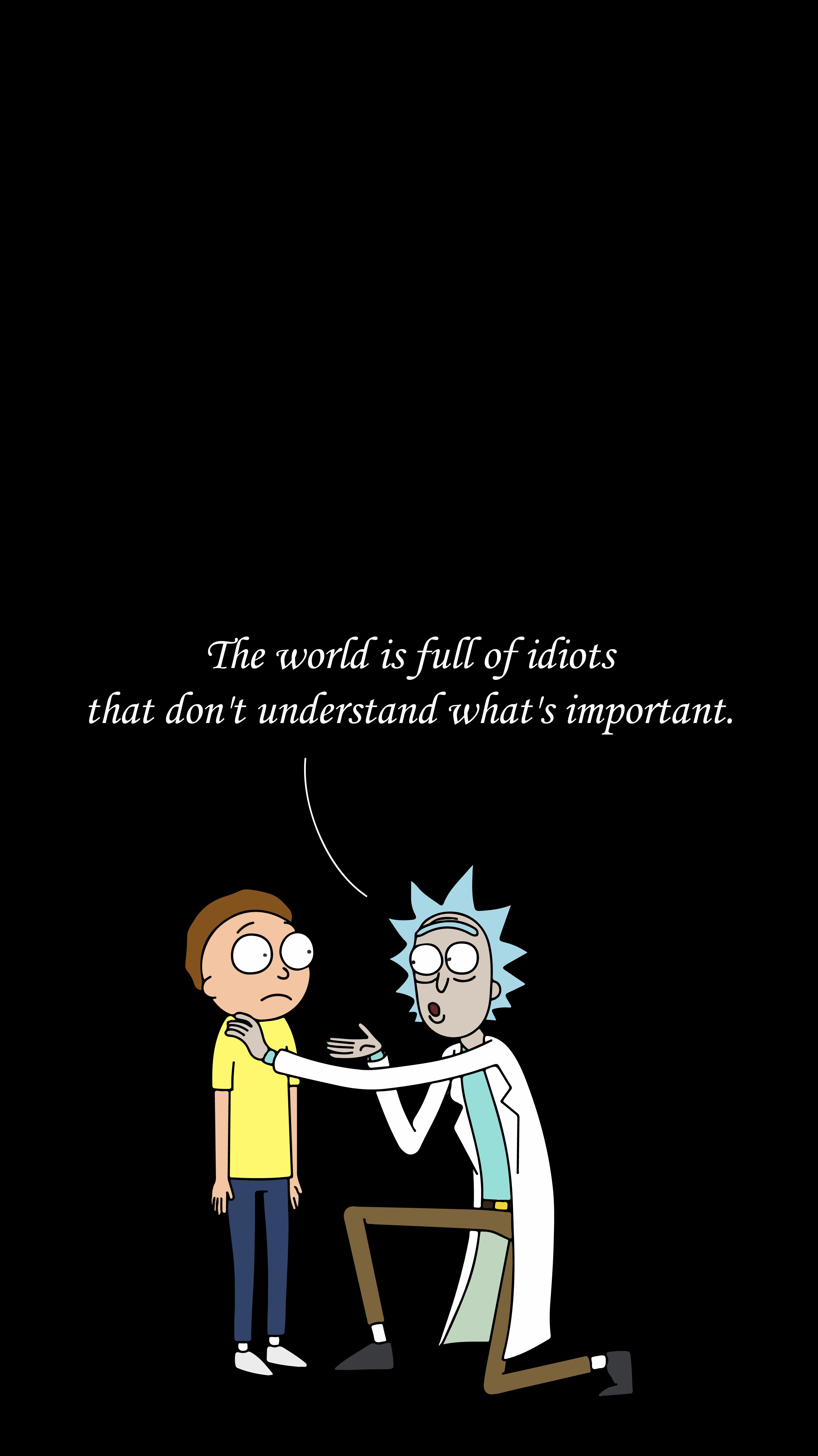 fond d'écran rick and morty iphone 6,dessin animé,texte,illustration,personnage fictif,fiction