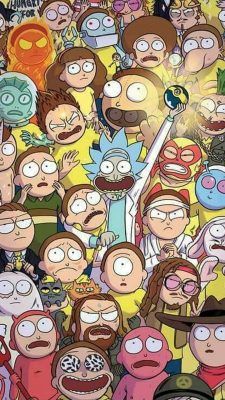 rick and morty iphone 6 wallpaper,cartoon,facial expression,people,illustration,animated cartoon
