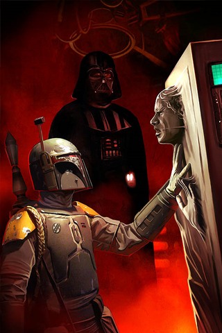 sfondo di boba fett per iphone,boba fett,personaggio fittizio,darth vader,supercattivo,giochi