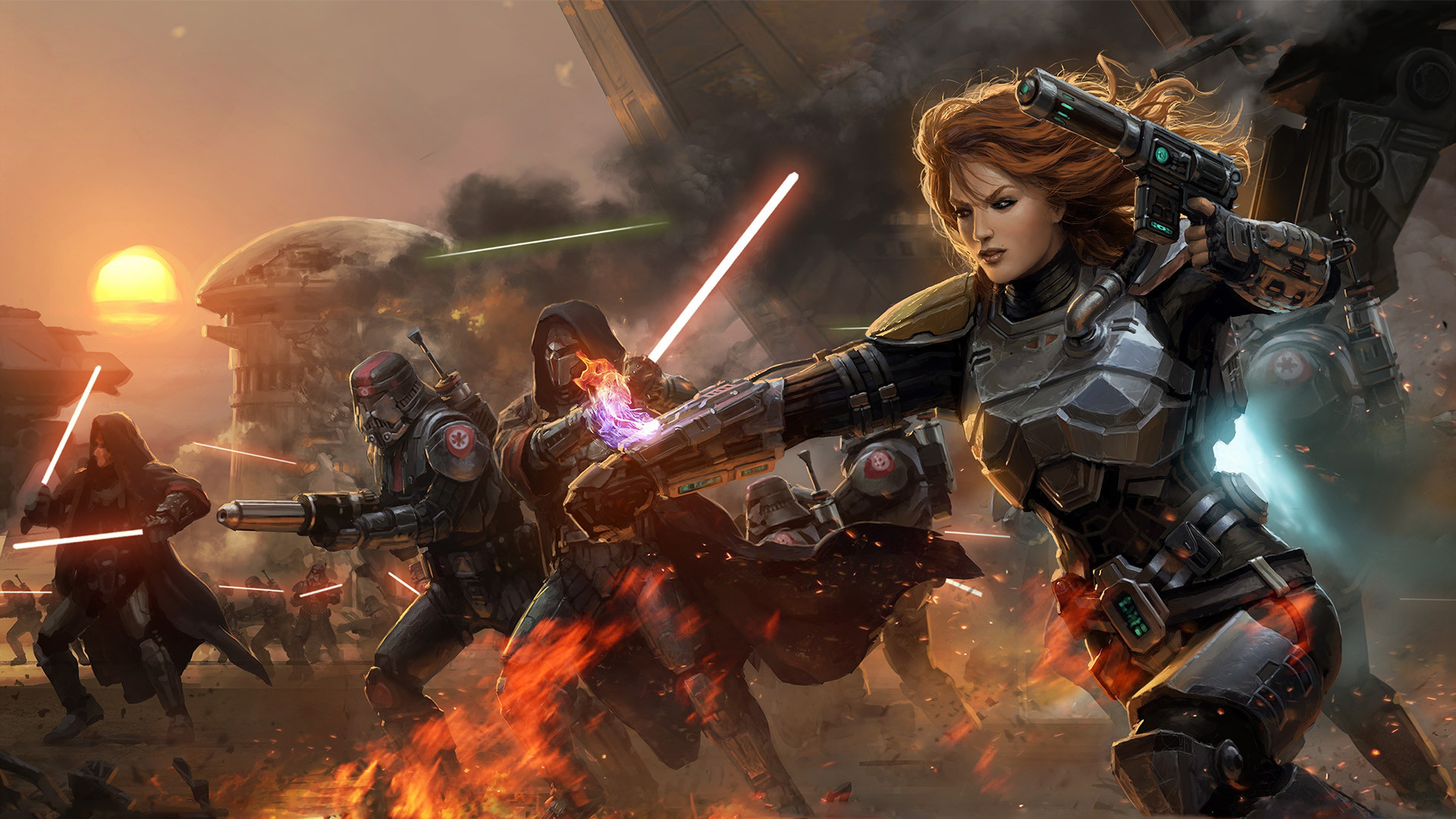 mandalorian wallpaper,action adventure game,pc game,strategy video game,cg artwork,games