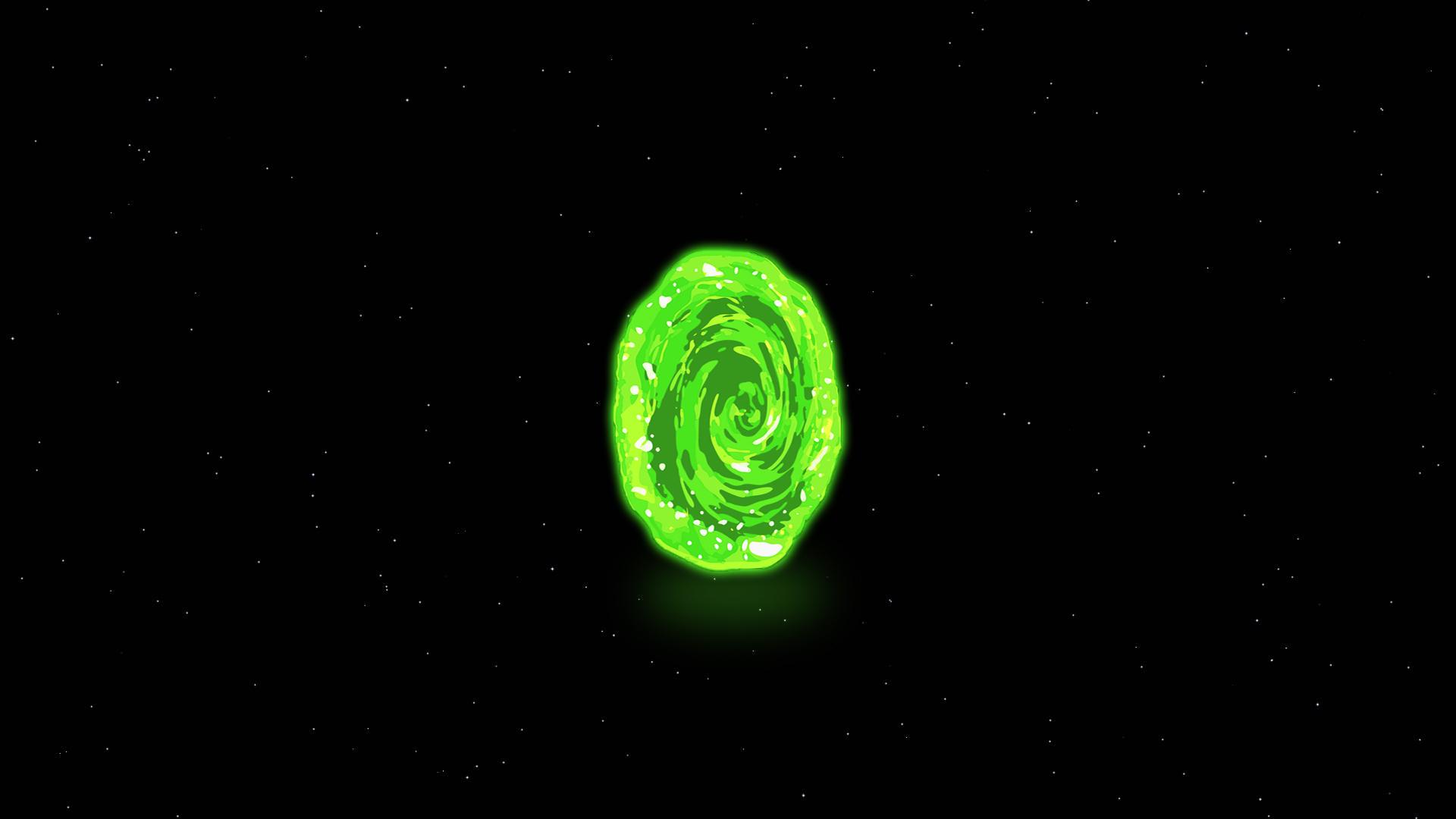 릭과 모티 라이브 배경 화면,초록,빛,천체,분위기,천문학