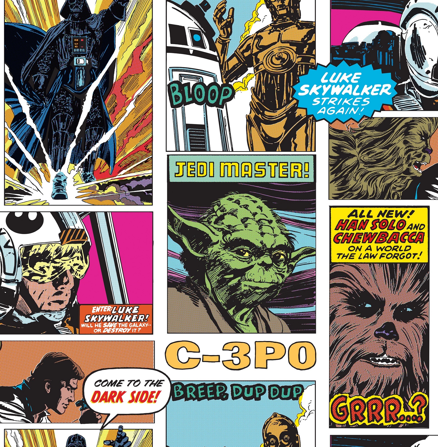 star wars wallpaper roll,comics,comic book,fictional character,fiction,superhero