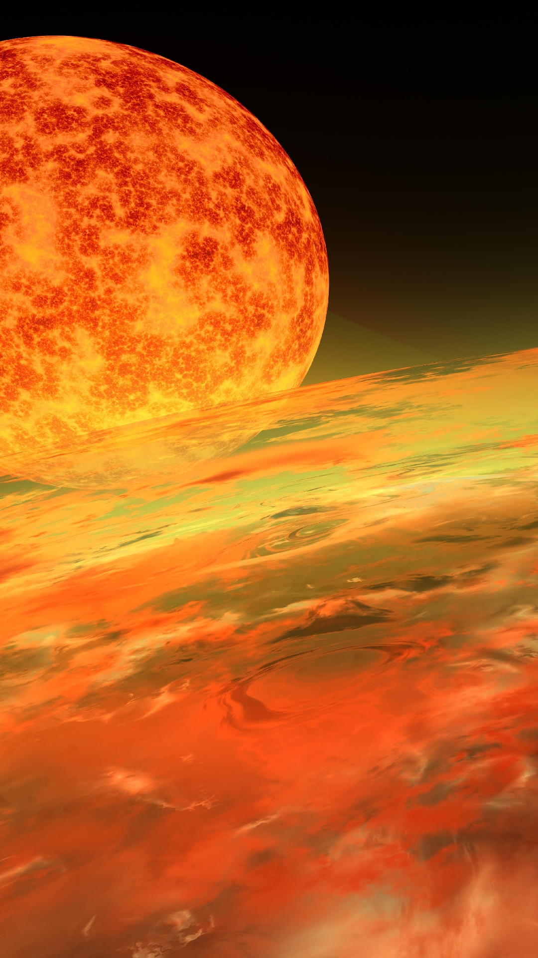 sfondo per iphone 8k,natura,luna,cielo,arancia,atmosfera