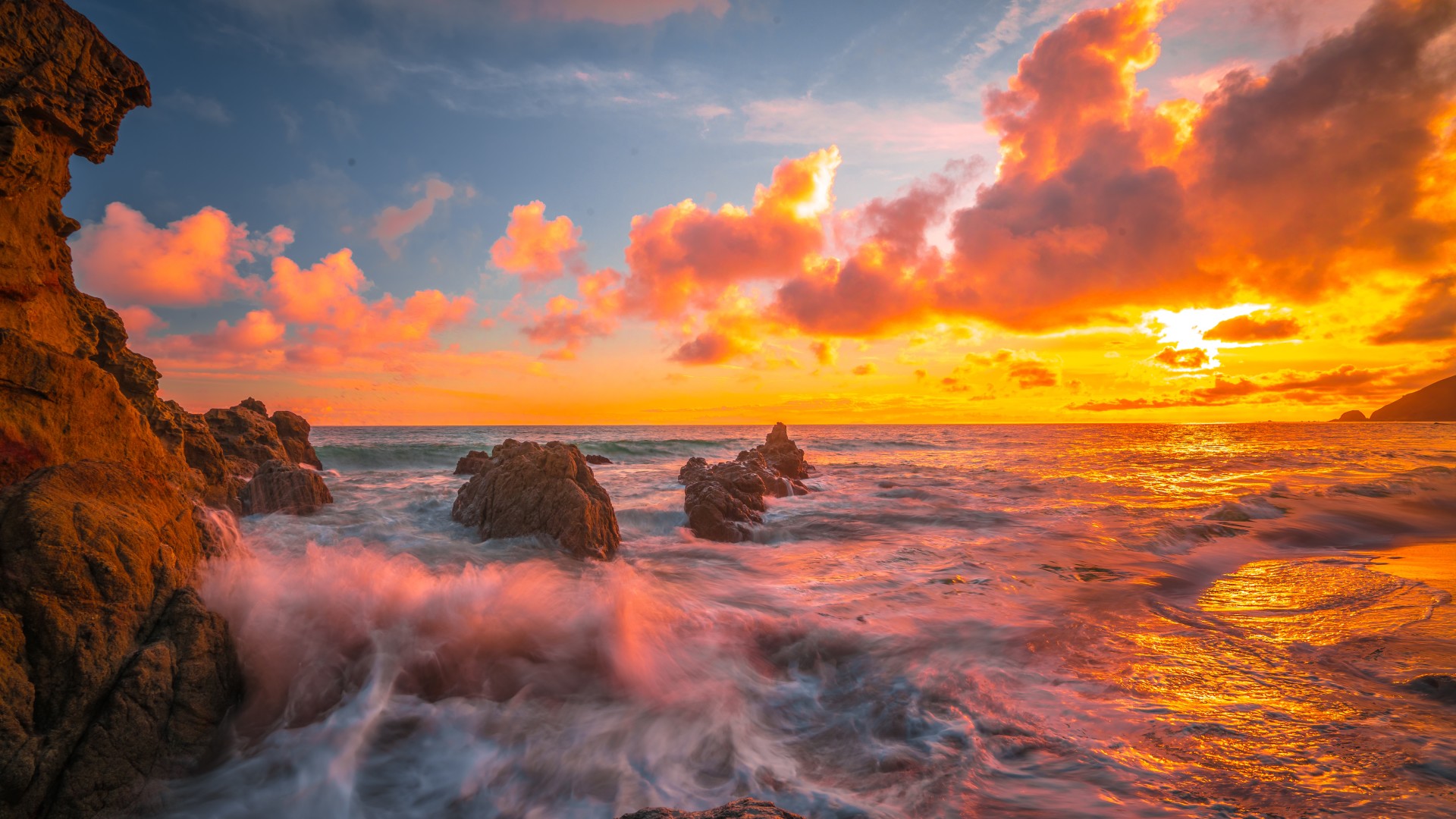 fondo de pantalla 8k para laptop,cielo,naturaleza,mar,horizonte,oceano