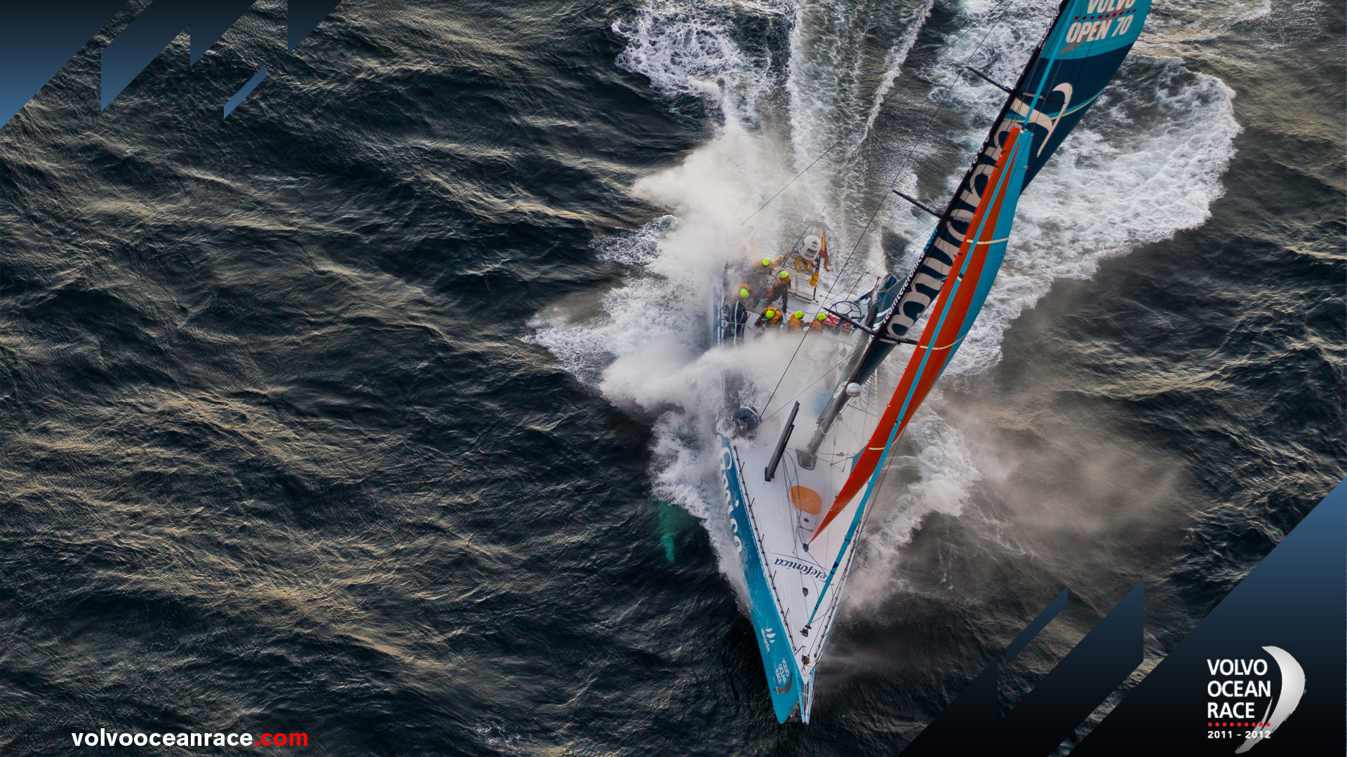 volvo ocean race wallpaper,welle,fahrzeug,zyklon,wasserfahrzeug,windwelle