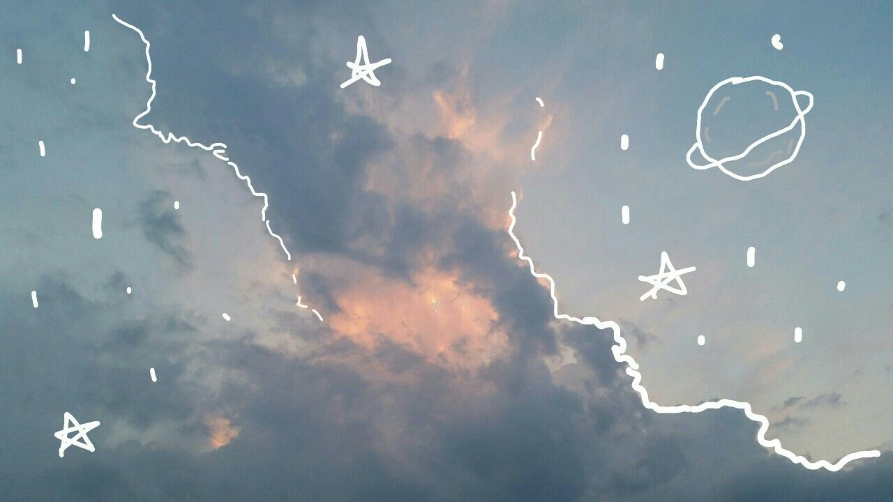 aesthetic laptop wallpaper,sky,cloud,daytime,atmosphere,lightning
