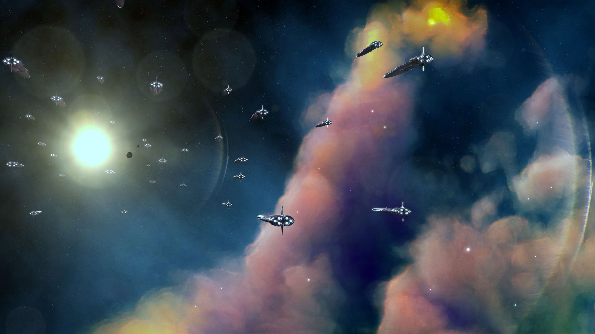 papel pintado estético del ordenador portátil,cielo,atmósfera,espacio,objeto astronómico,espacio exterior