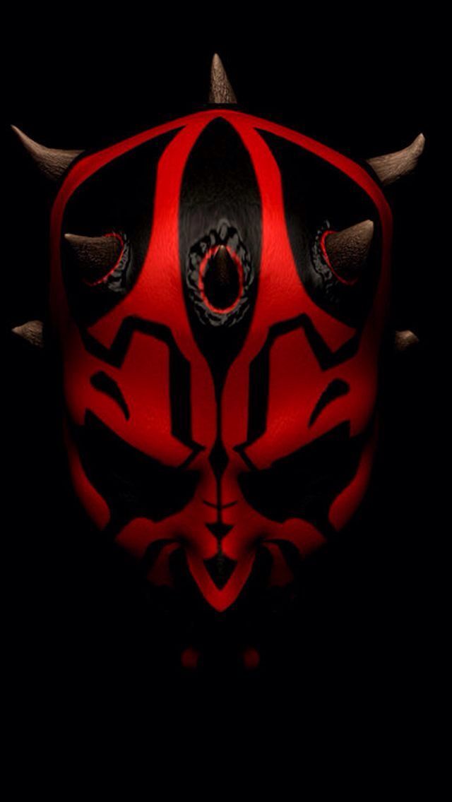 darth maul iphone wallpaper,red,symmetry,fiction,fictional character,darkness