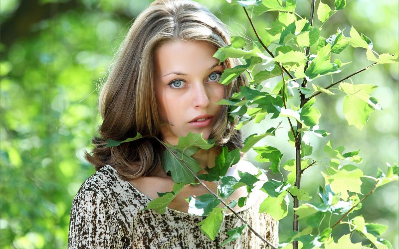 anna blue wallpaper,hair,people in nature,nature,green,skin