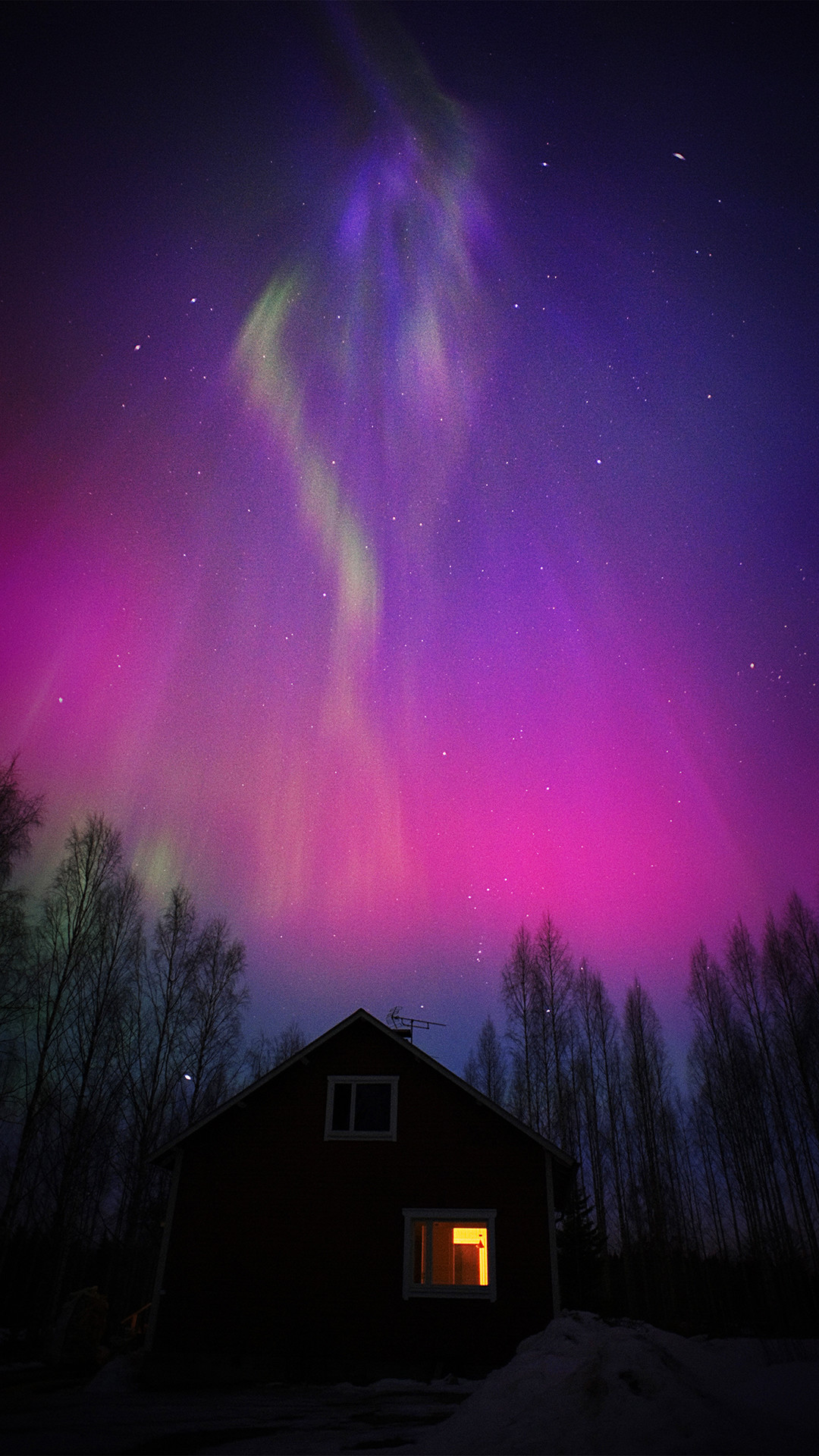 レノボa7000のhd壁紙 空 自然 オーロラ 紫の 自然の風景 Wallpaperuse