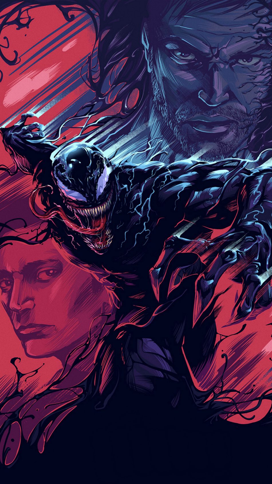 venom wallpaper android,fictional character,batman,cg artwork,illustration,superhero
