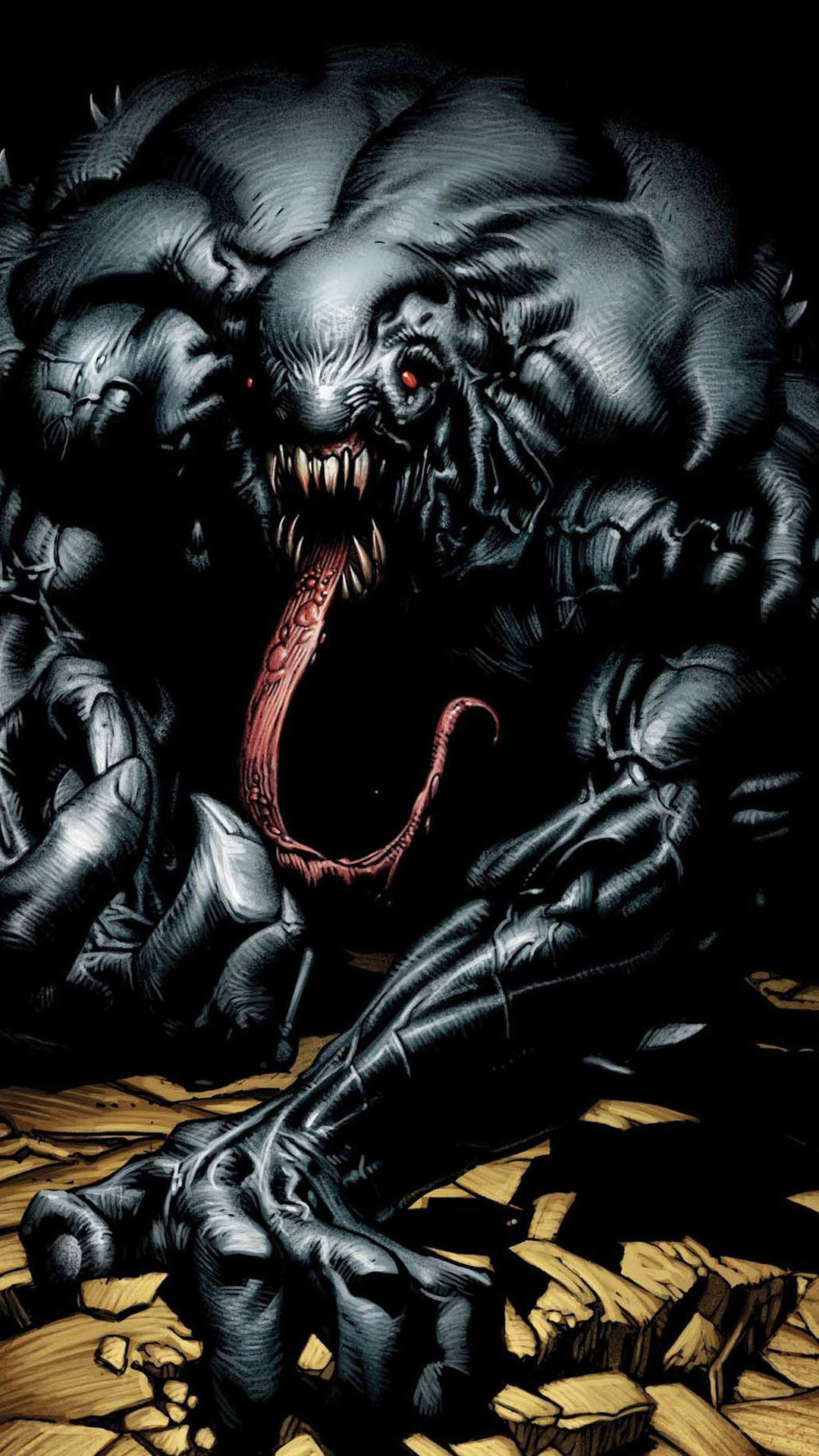 venom wallpaper android,fictional character,demon,illustration,fiction,cg artwork
