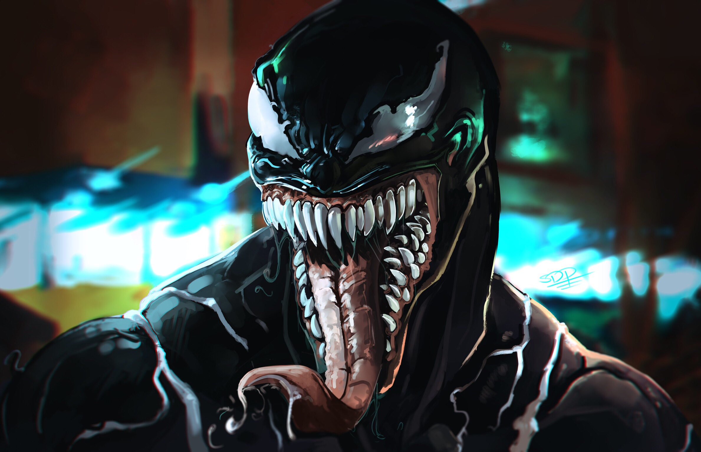 marvel venom wallpaper,fictional character,supervillain,jaw,venom,dinosaur
