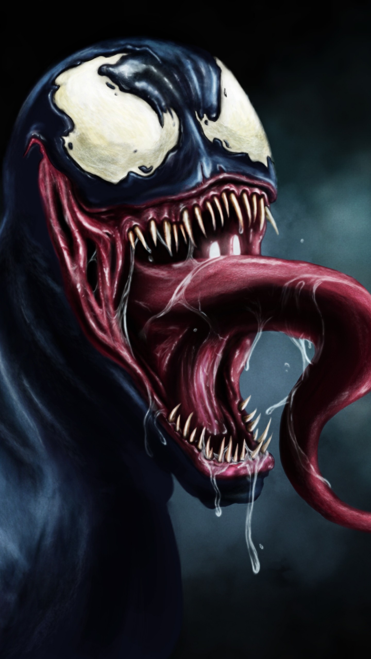 marvel venom wallpaper,supervillain,fictional character,jaw,mouth,demon