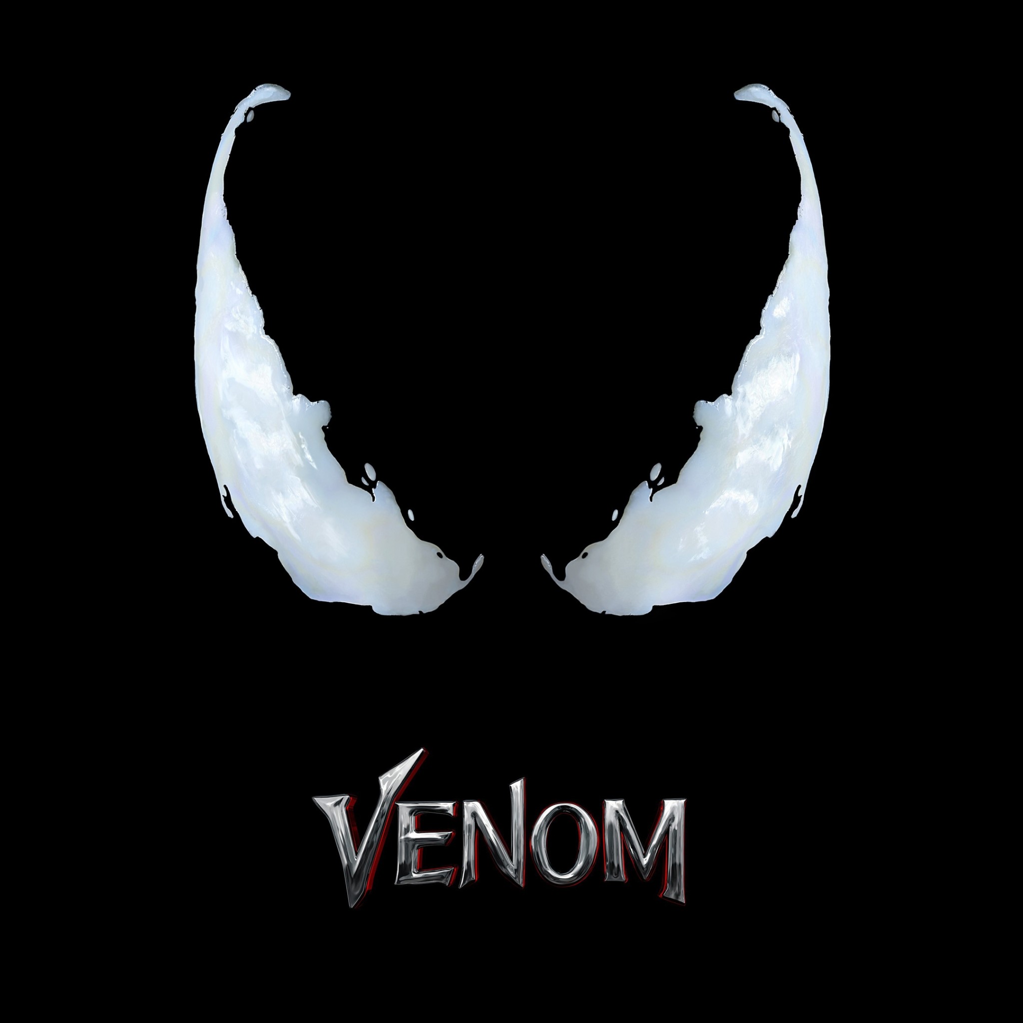 venom logo wallpaper,text,wing,logo,lip,font
