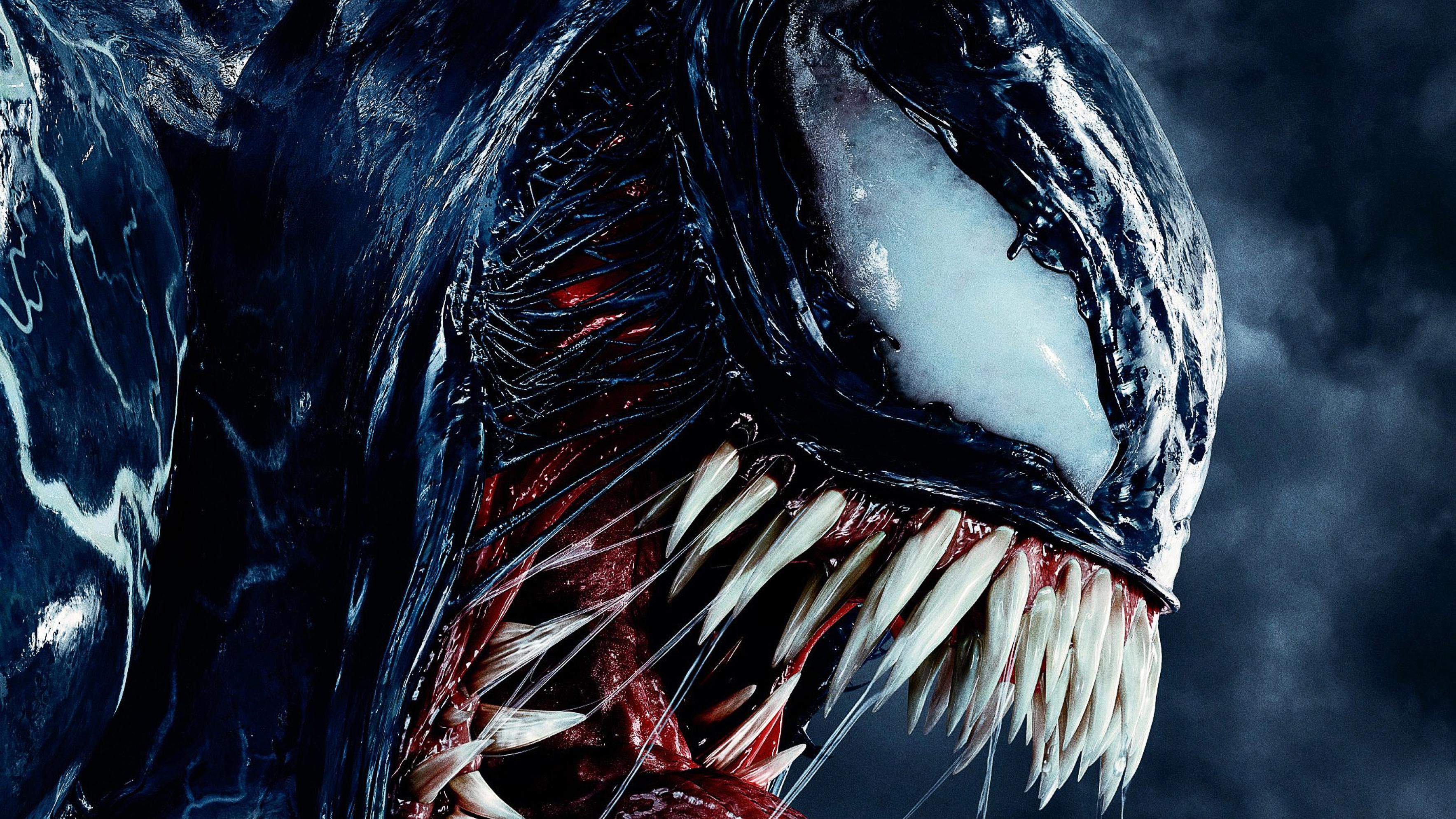 venum wallpaper,cg artwork,fictional character,anglerfish,supervillain,venom