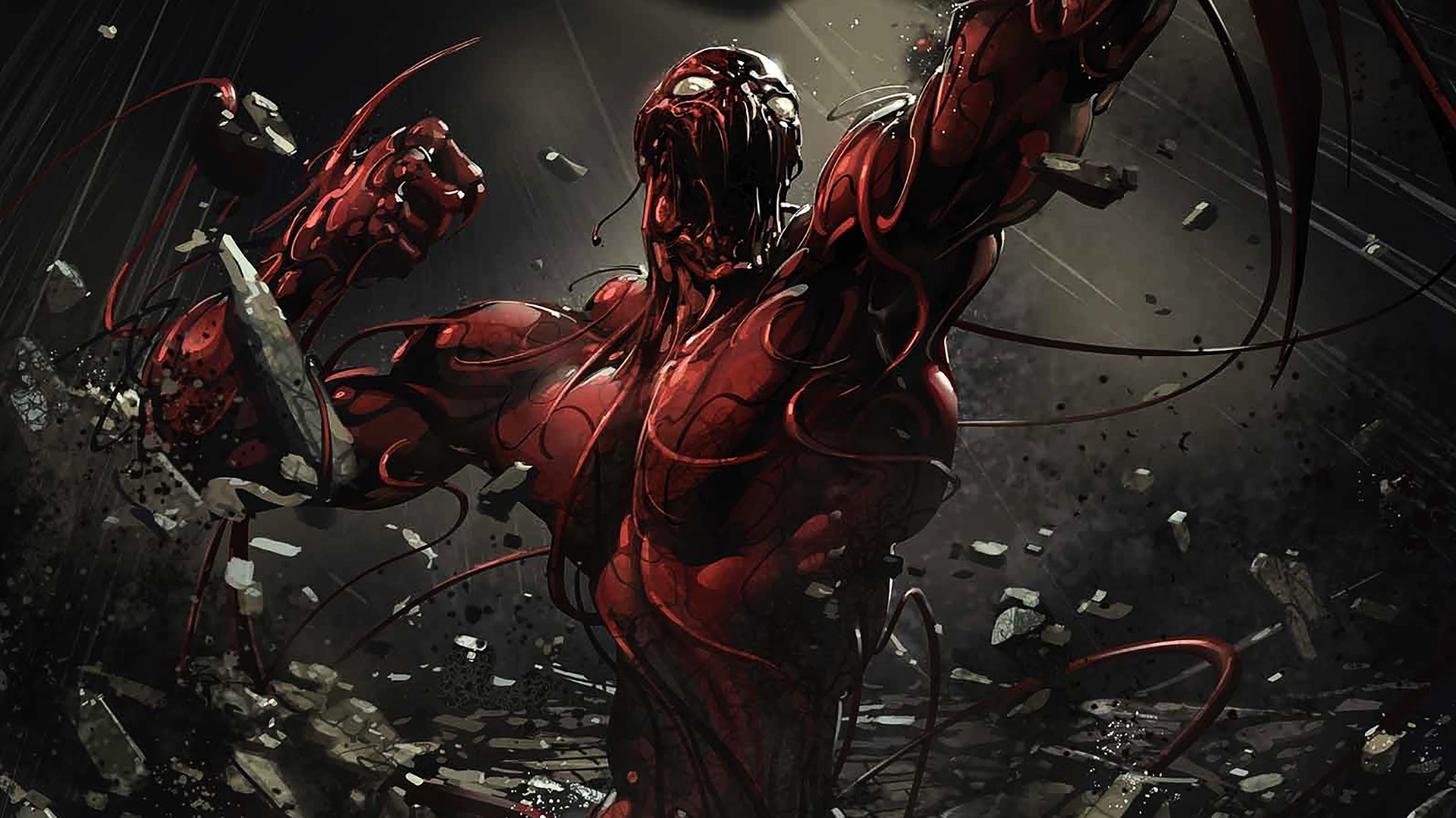 carnage marvel fondo de pantalla,cg artwork,personaje de ficción,superhéroe,juego de pc,ficción