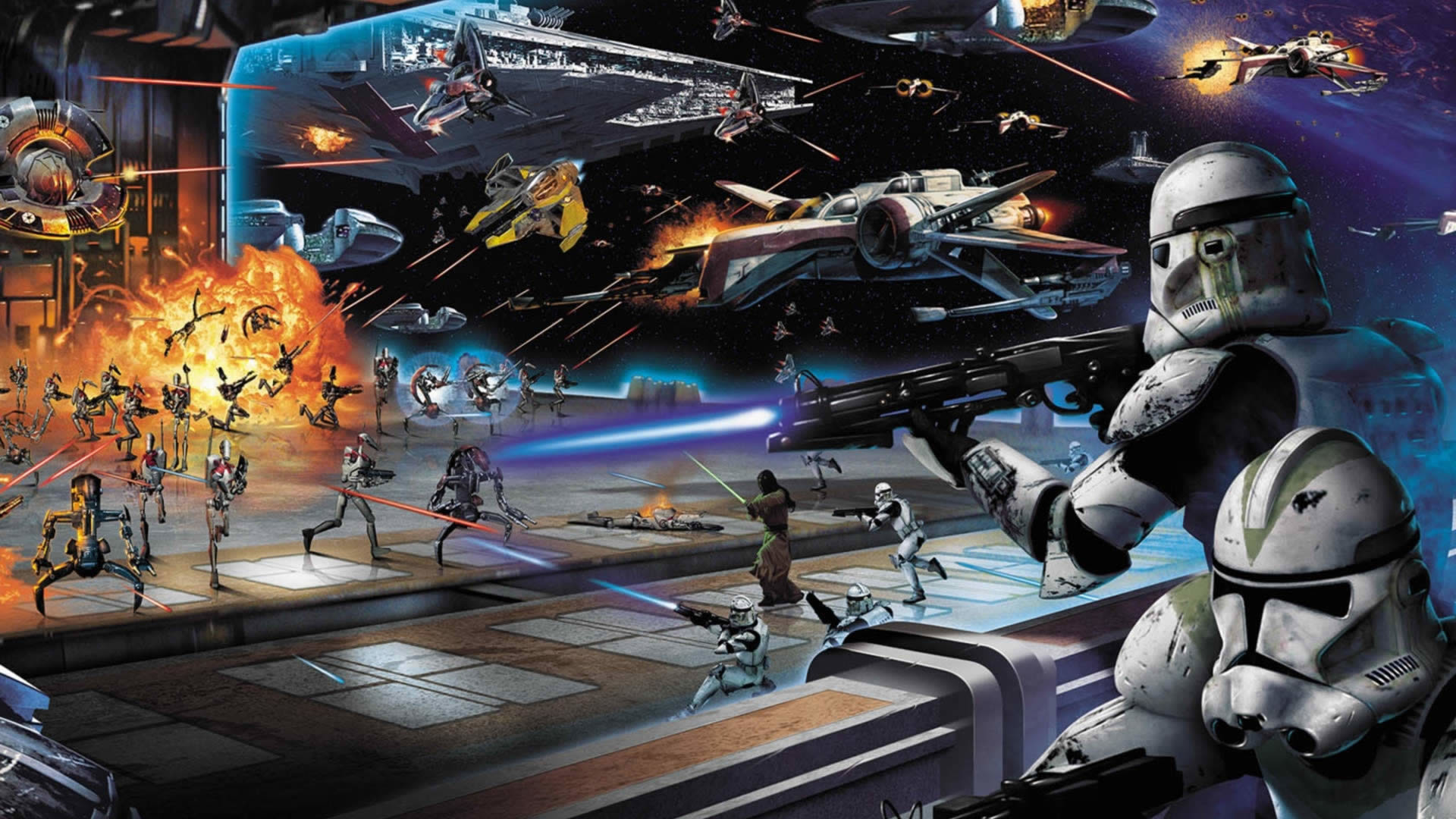 star wars room wallpaper,action adventure game,shooter game,pc game,strategy video game,games