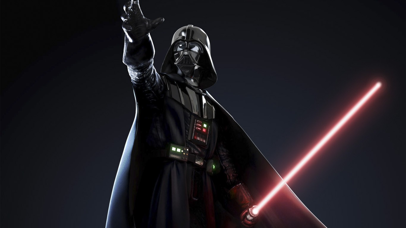 star wars wallpaper 1366x768,darth vader,fictional character,supervillain,darkness,performance