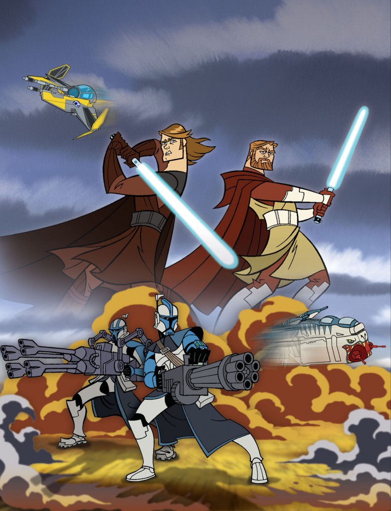 star wars cartoon wallpaper,cartoon,animated cartoon,illustration,fictional character,games