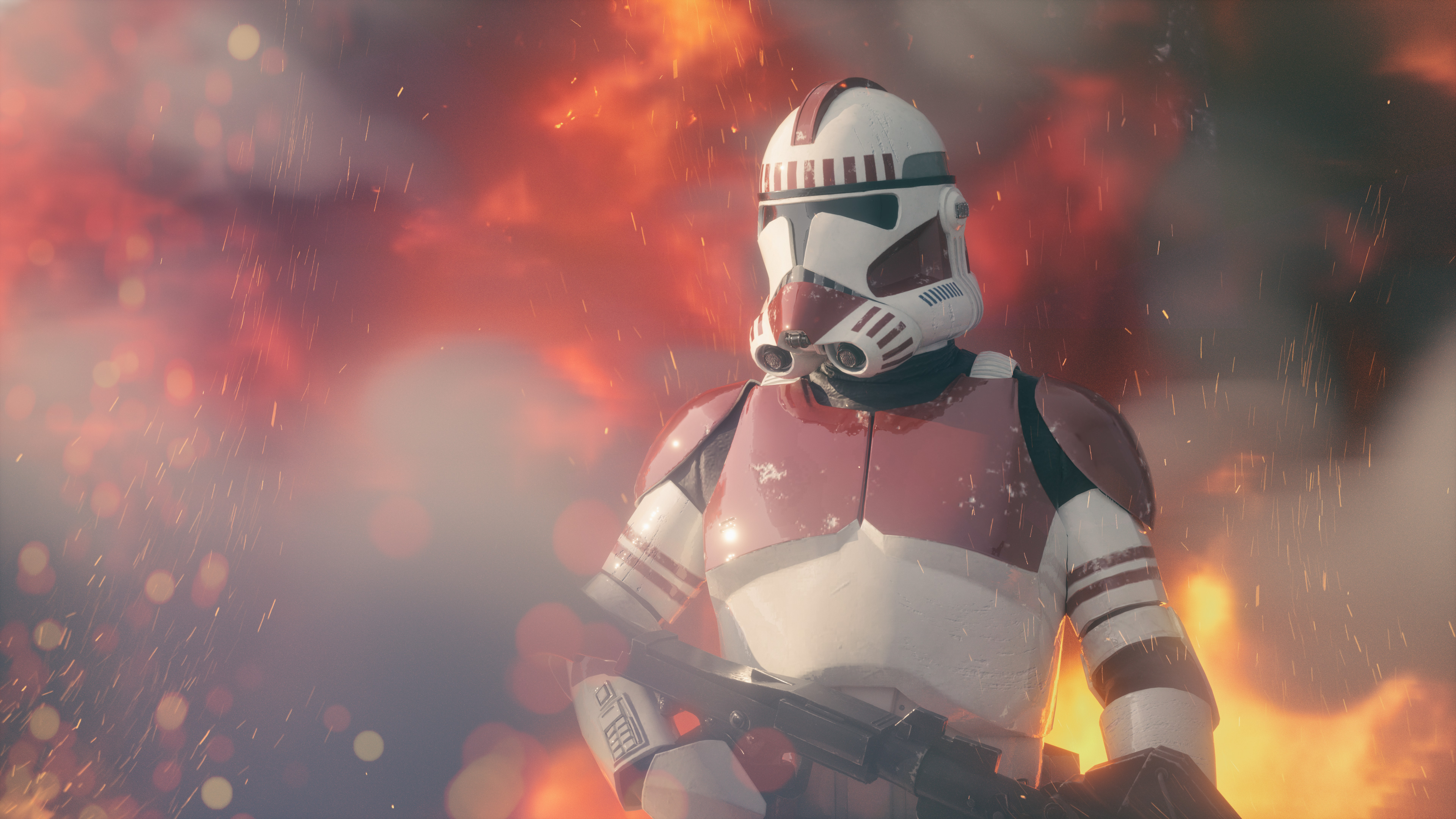 star wars clone trooper wallpaper,helmet,screenshot,space,photography,geological phenomenon