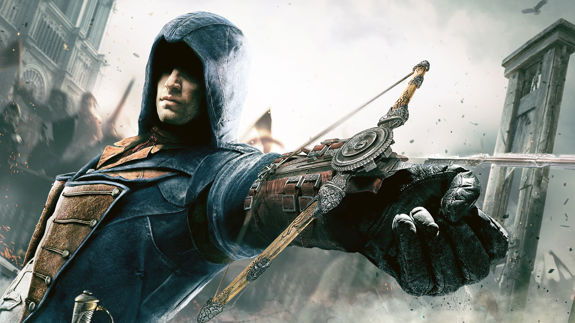 assassin's creed unity wallpaper hd,action adventure game,pc game,movie,action film,cg artwork