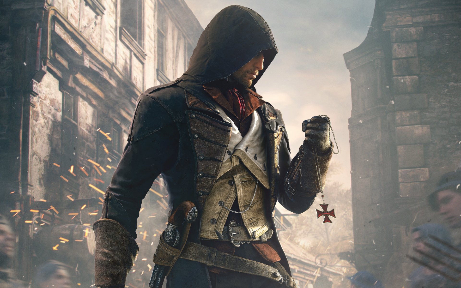 assassins creed unity wallpaper hd,giacca,moda,immagine dello schermo,freddo,capispalla