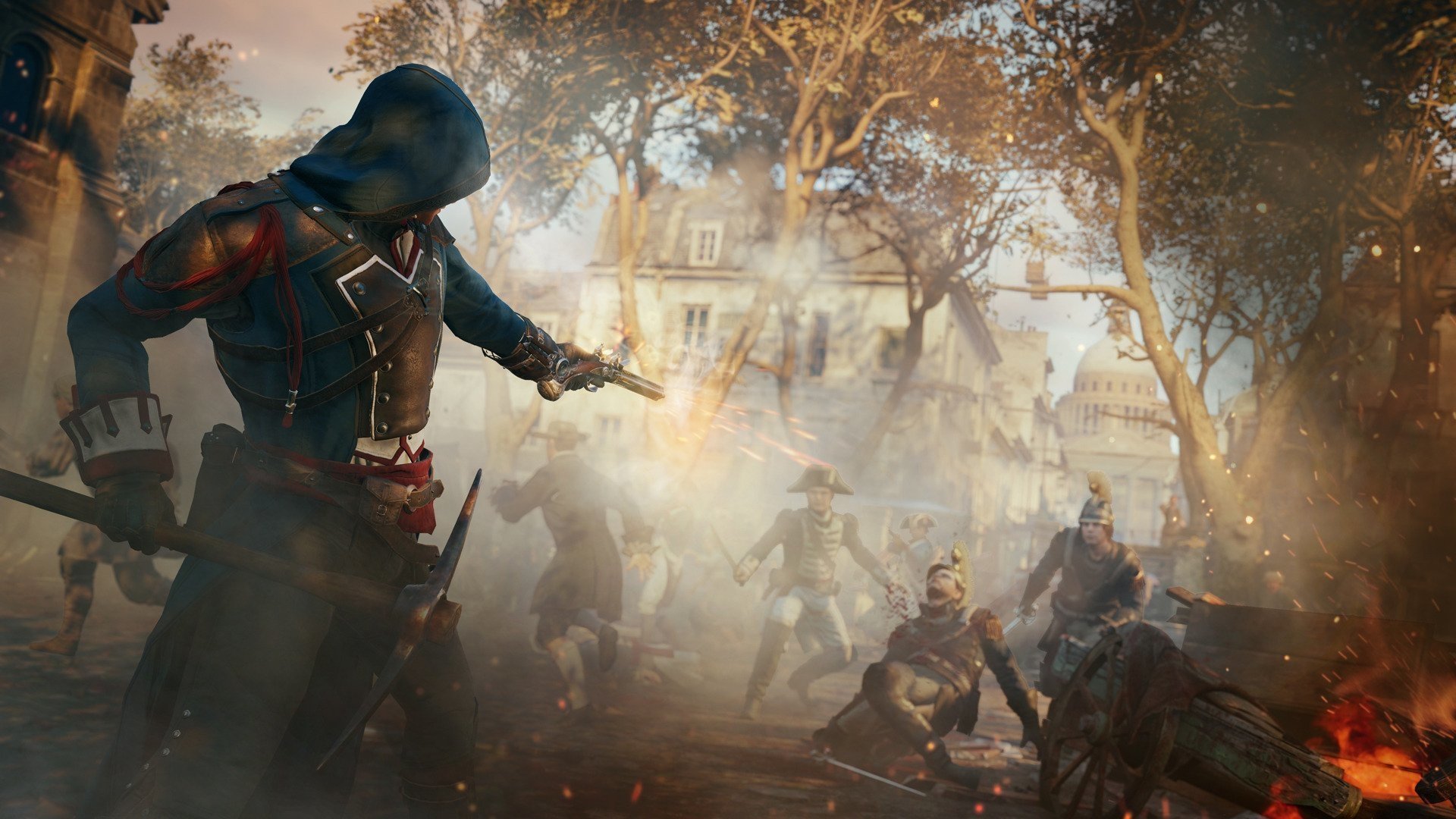 assassin's creed unity wallpaper hd,action adventure game,pc game,battle,art,cg artwork