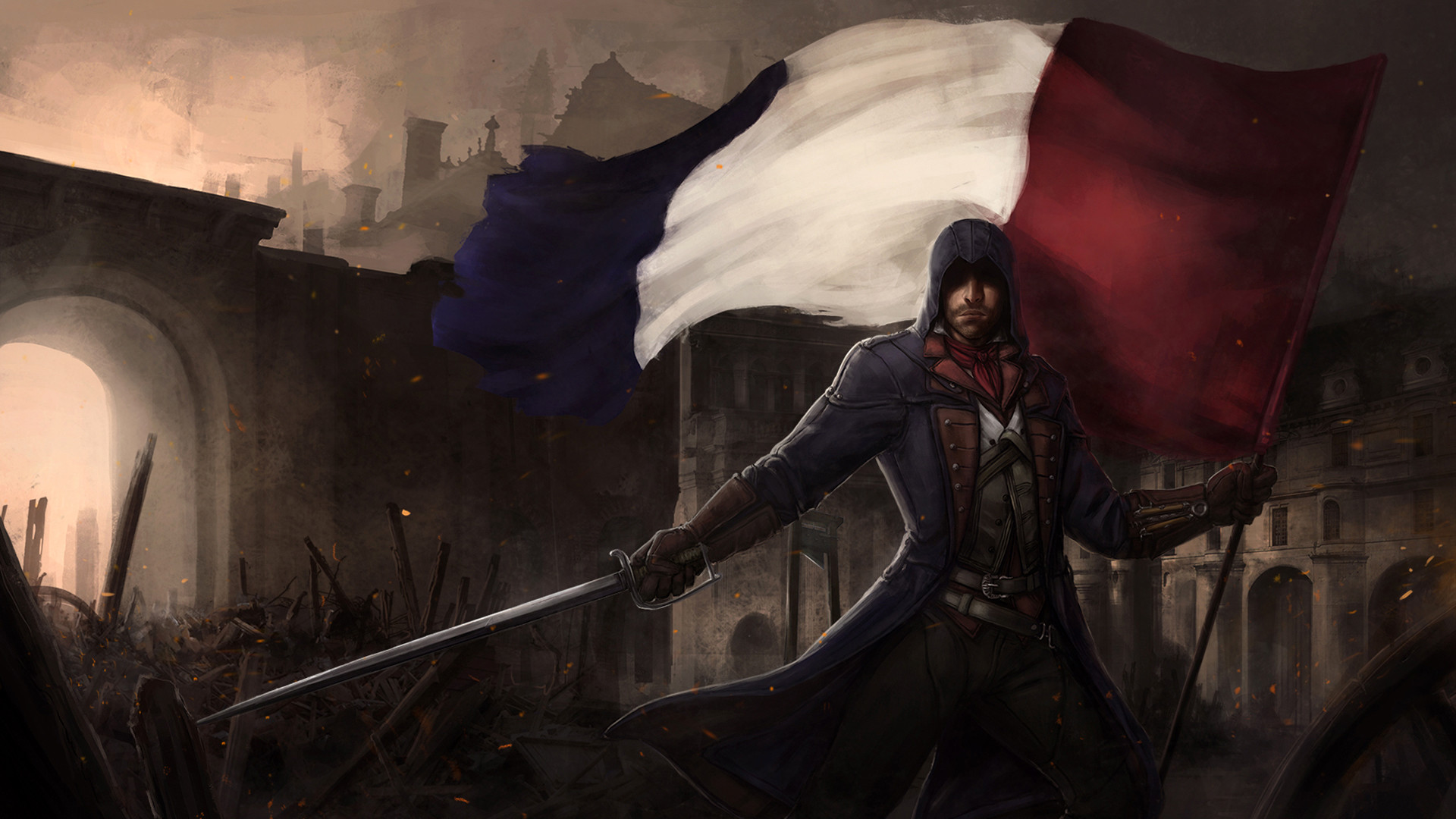 assassin's creed unity wallpaper hd,action adventure game,cg artwork,adventure game,illustration,pc game