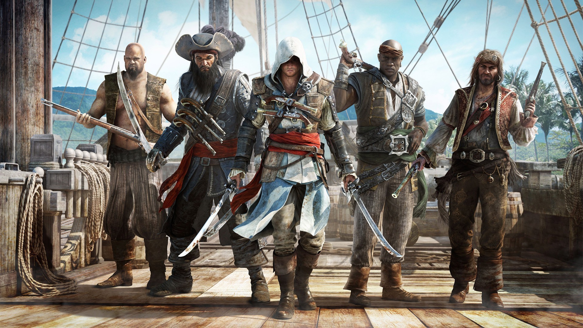 assassin's creed black flag wallpaper hd,action adventure game,movie,pc game,soldier,crew