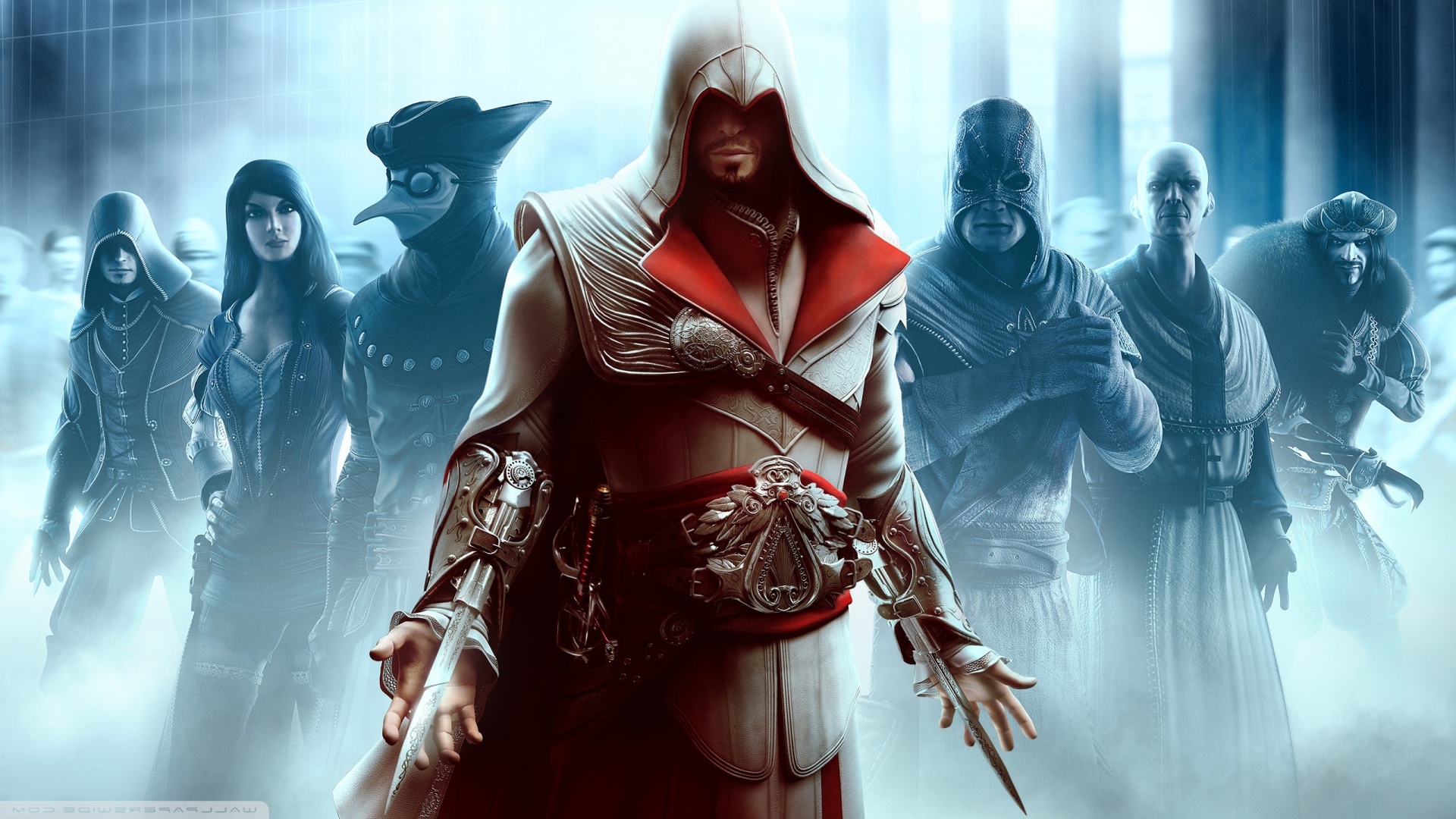 assassin's creed brotherhood wallpaper,cg artwork,games,movie,fictional character