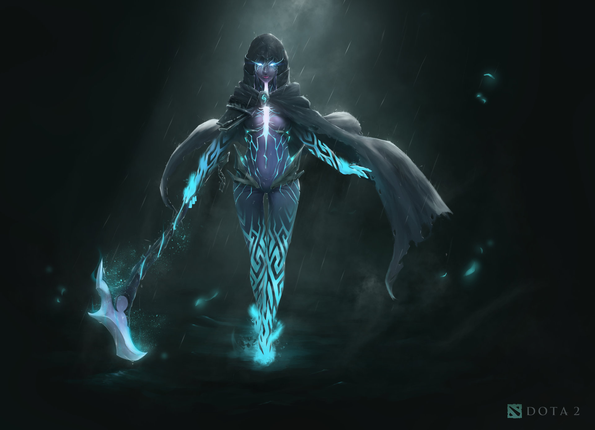 dota 2 arcana wallpaper,darkness,organism,cg artwork,joint,fictional character