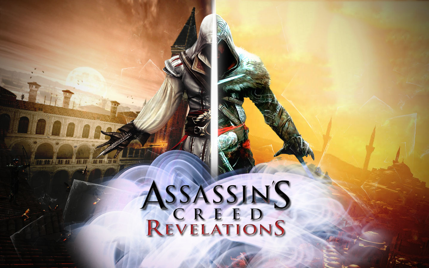 assassin's creed revelations wallpaper,action adventure game,movie,cg artwork,games,poster